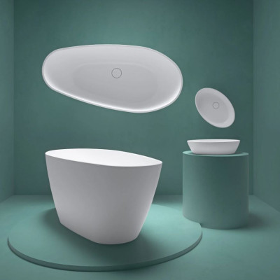 Fjordd Senja laisvai pastatoma asimetriška vonia 1600x750