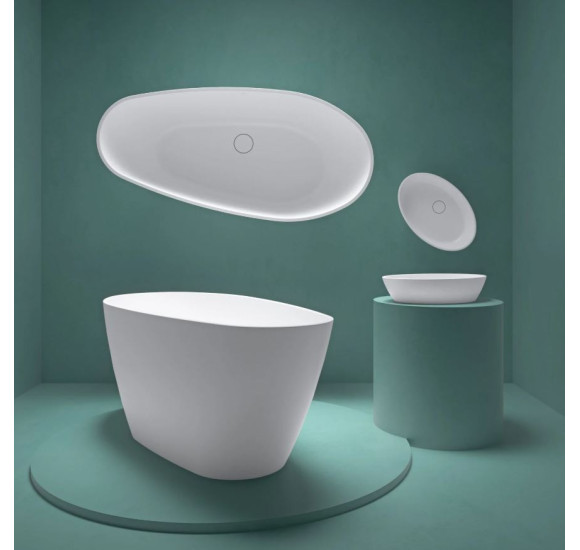 Fjordd Senja laisvai pastatoma asimetriška vonia 1600x750