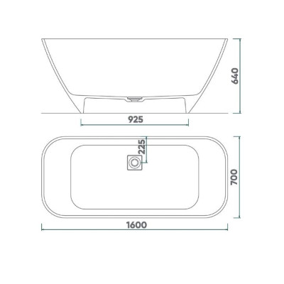 Fjordd Sidu laisvai pastatoma vonia 1600x700