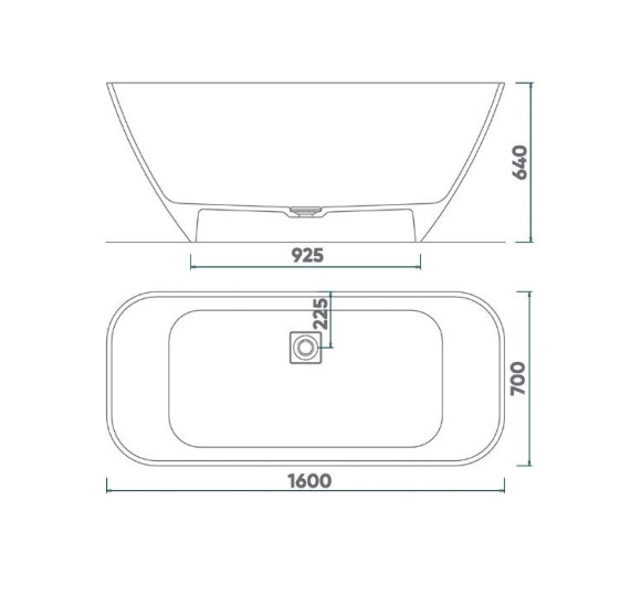 Fjordd Sidu laisvai pastatoma vonia 1600x700