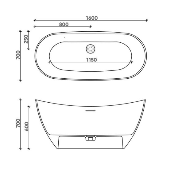 Fjordd Sogne laisvai pastatoma vonia 1600x700