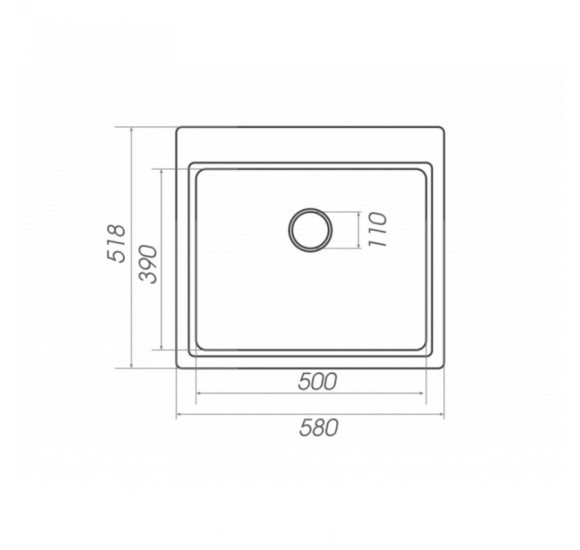 IŠPARDAVIMAS. Platinum Vesta 5852 granitinė plautuvė su užkemšamu ventiliu ir sifonu komplekte