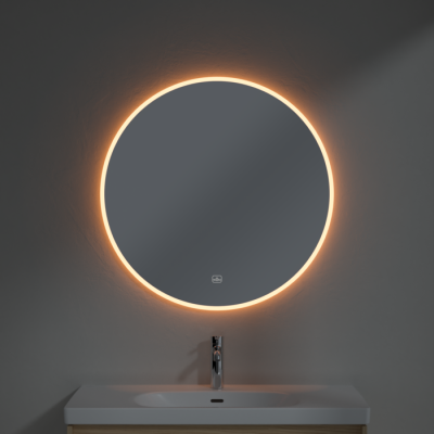 Villeroy&Boch More to See Lite+ apvalus veidrodis su LED apšvietimu, 85cm