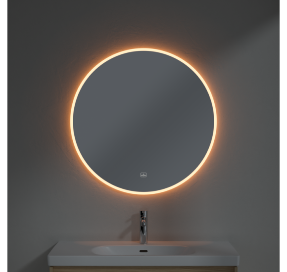 Villeroy&Boch More to See Lite+ apvalus veidrodis su LED apšvietimu, 85cm