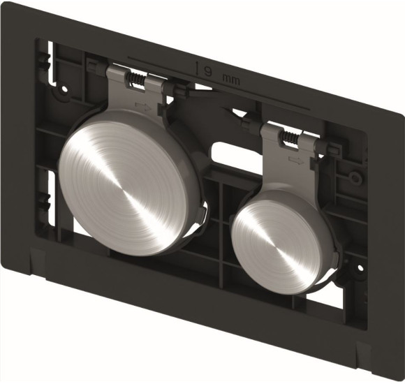 TECEloop tvirtinimo rėmelis su mygtukais (nerūdijančio plieno spalvos)