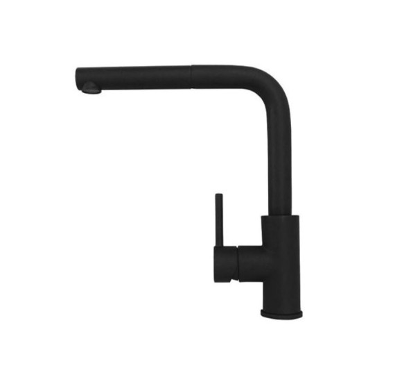 ALVEUS 3in1 komplektas: plautuvė, maišytuvas su ištraukiamu dušeliu ir sifonas