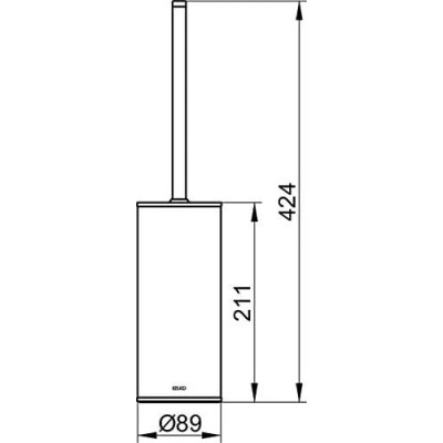 Keuco Moll pastatomas WC šepečio komplektas