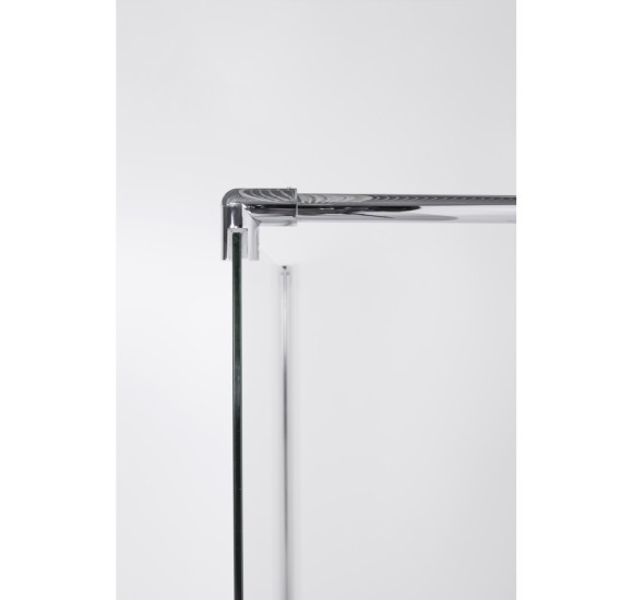 Brasta Glass dušo sienelė Ema, 90x200, skaidrus 6mm stiklas, chromo furnitūra