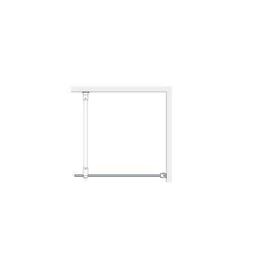 Brasta Glass dušo sienelė Ema, 90x200, skaidrus 6mm stiklas, chromo furnitūra