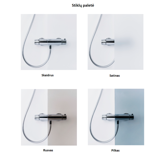 Brasta Glass Katarina pusapvalė dušo kabina, 90x90x190, pasirinkite profilių ir stiklų spalvą