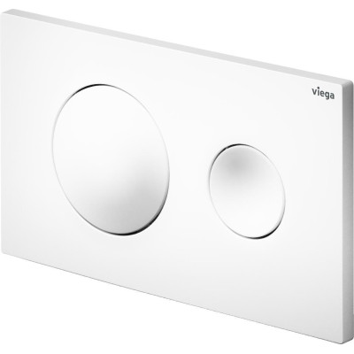 Viega PreVista Dry potinkinis klozeto rėmas su baltu mygtuku ir tvirtinimo elementais