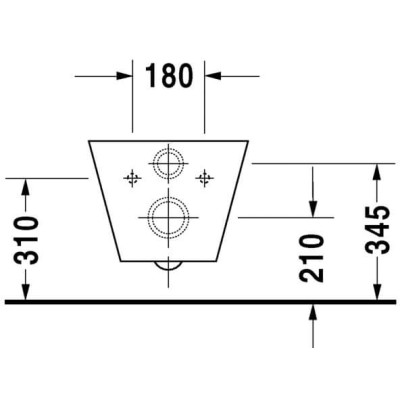 Pakabinamas klozetas Duravit Starck 1 be dangčio