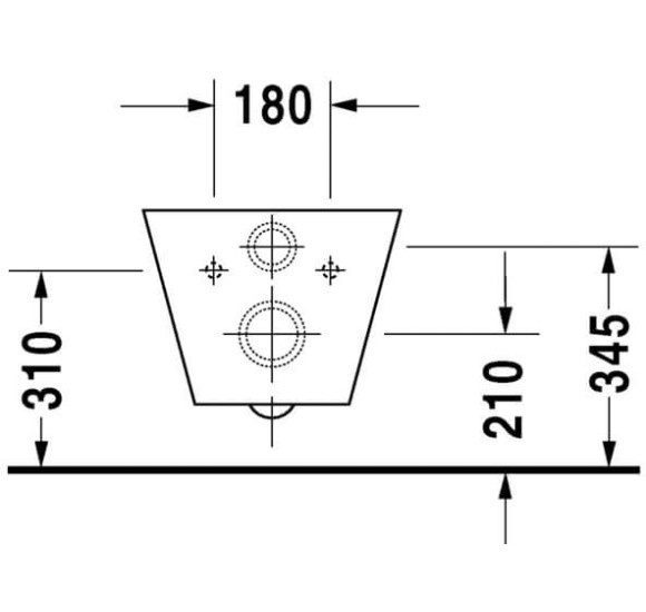 Pakabinamas klozetas Duravit Starck 1 be dangčio