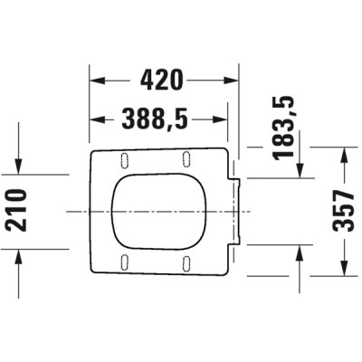 Duravit Viu Compact pakabinamo klozeto Soft Close dangtis