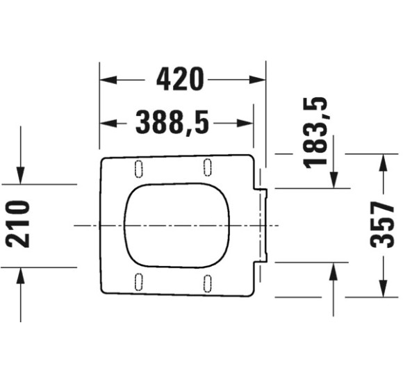 Duravit Viu Compact pakabinamo klozeto Soft Close dangtis