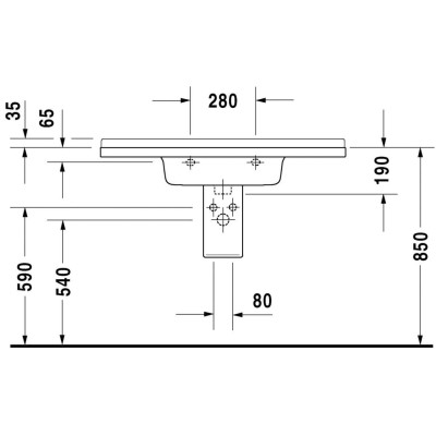 Pakabinamas praustuvas Duravit Starck 3, 105x48,5cm