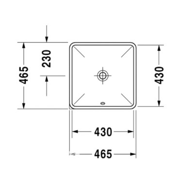Duravit Starck 3 po stalviršiu montuojamas praustuvas 465x465