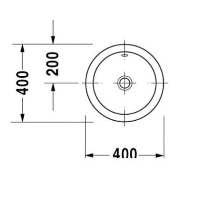 Duravit Architec įleidžiamas praustuvas 400mm