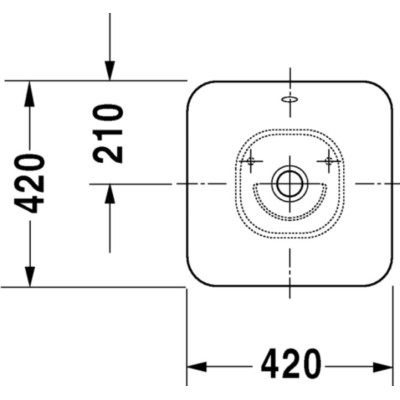 Duravit Bacino Pastatomas praustuvas 420x420