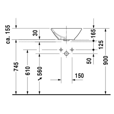 Duravit Bacino Pastatomas praustuvas 420x420