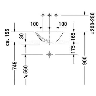 Duravit Bacino Pastatomas praustuvas 420x420