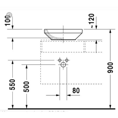 Duravit DuraStyle pastatomas praustuvas 430x430