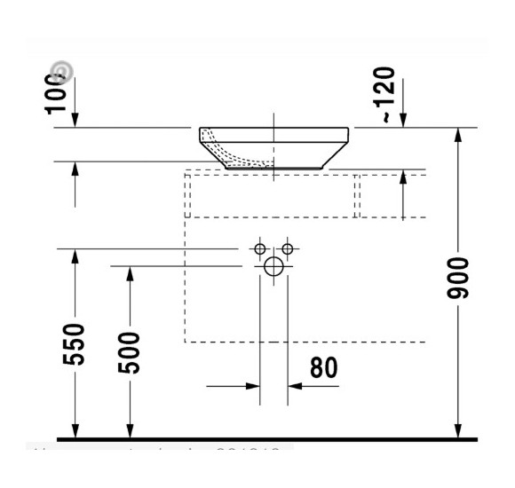 Duravit DuraStyle pastatomas praustuvas 430x430