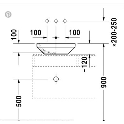 Duravit DuraStyle pastatomas praustuvas 430x430