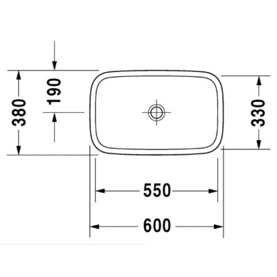 Duravit DuraStyle pastatomas praustuvas 600x380