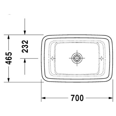 Duravit PuraVida praustuvas 700x465mm