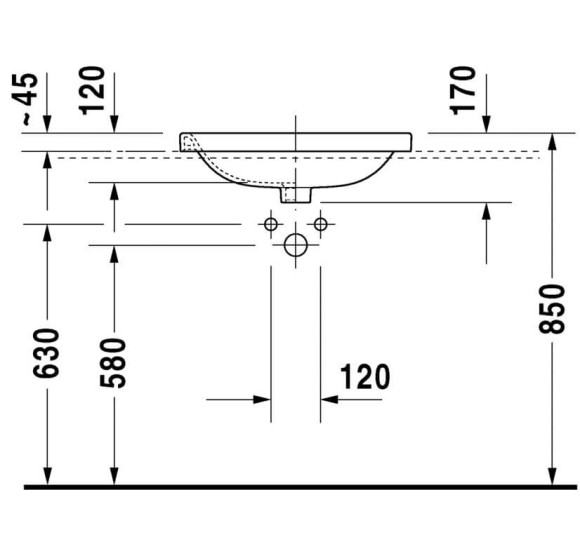 Pastatomas Duravit Durastyle (560x455)