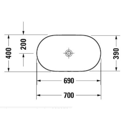 Duravit Luv Pastatomas praustuvas 700x400