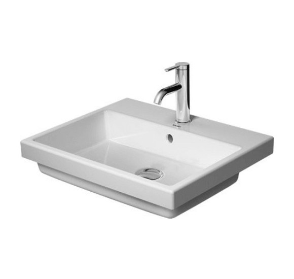 Duravit Vero Air įleidžiamas praustuvas su anga maišytuvui 550x455mm