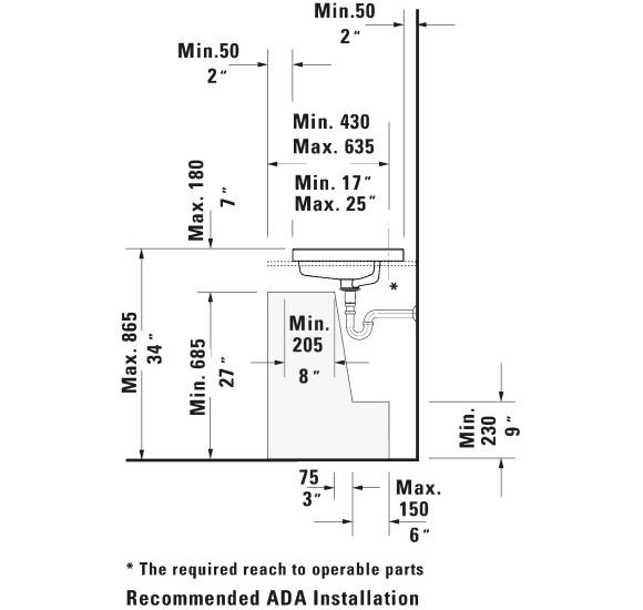 Duravit Vero Air įleidžiamas praustuvas su anga maišytuvui 550x455mm