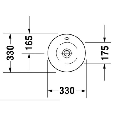 Duravit Starck 1 pastatomas praustuvas 330mm