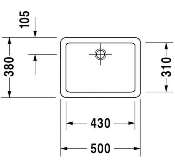 Pastatomas praustuvas Duravit Vero