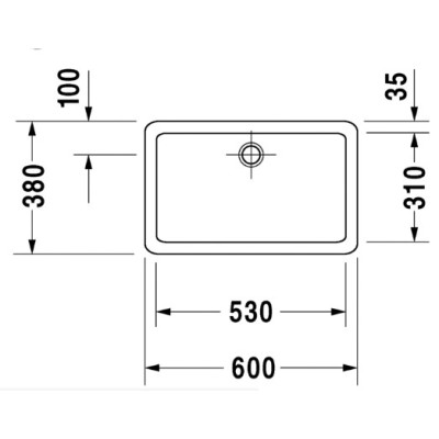 Duravit Vero Pastatomas praustuvas 600x380