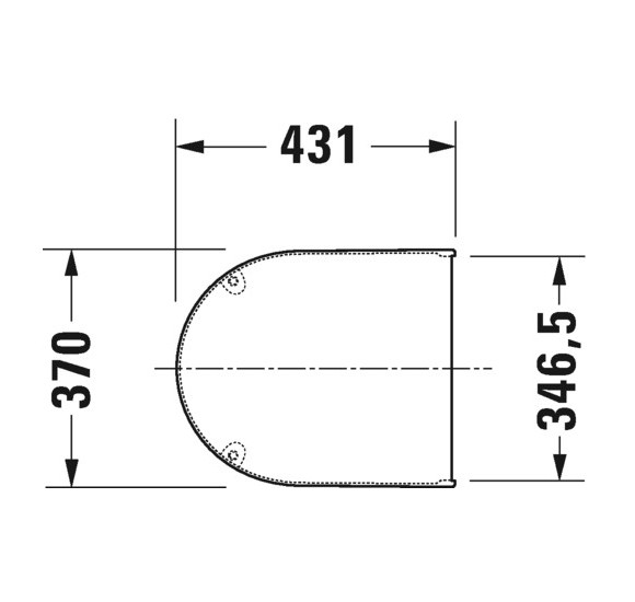 Duravit Starck 3 Compact pakabinamo klozeto dangtis