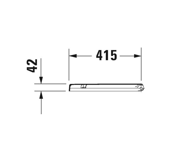 Duravit Starck 3 Compact pakabinamo klozeto dangtis