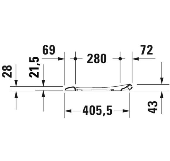Duravit Starck 3 Compact pakabinamo klozeto dangtis