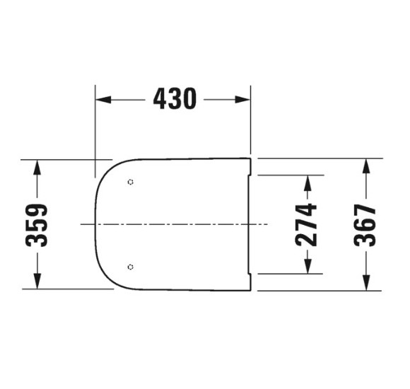 Duravit Happy D.2 pakabinamo klozeto Soft Close dangtis