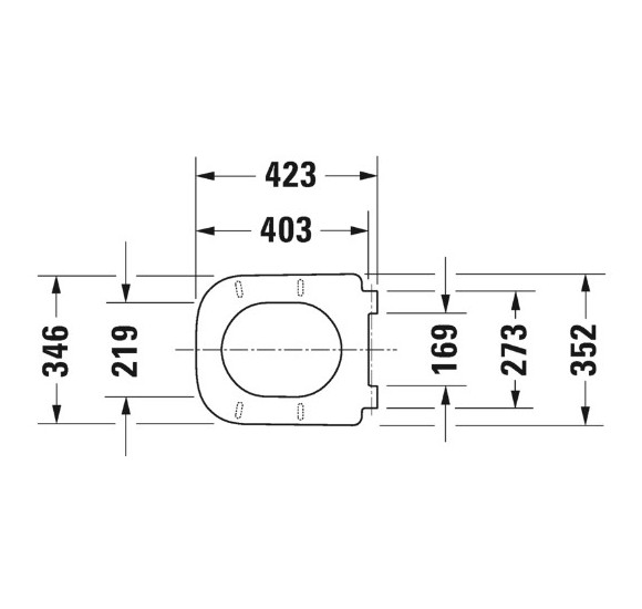 Duravit Happy D.2 pakabinamo klozeto Soft Close dangtis