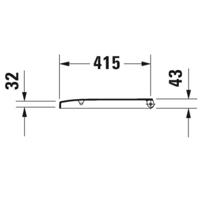 Duravit Happy D.2 pakabinamo klozeto Soft Close dangtis