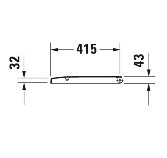 Duravit Happy D.2 pakabinamo klozeto Soft Close dangtis