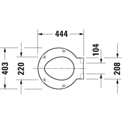 Pakabinamo klozeto Duravit Starck 1 ,,Soft Close" dangtis
