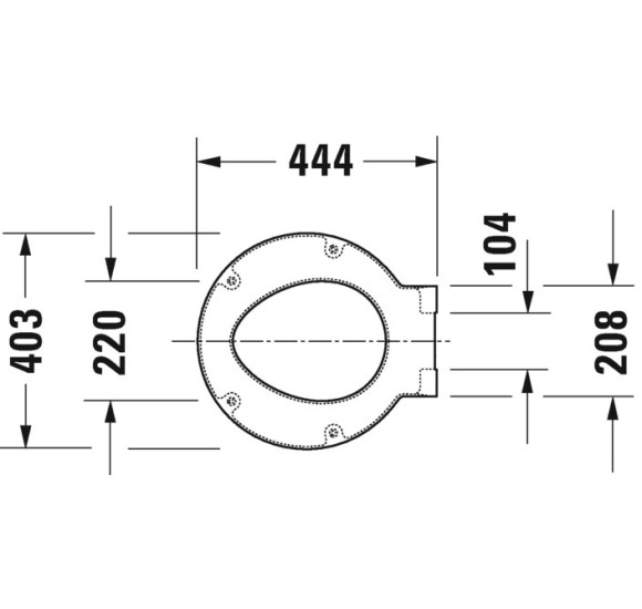 Pakabinamo klozeto Duravit Starck 1 ,,Soft Close" dangtis