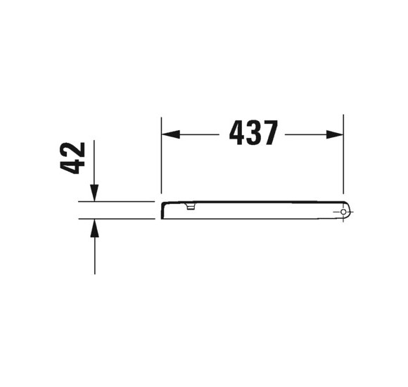 Pakabinamo klozeto Duravit Starck 1 ,,Soft Close" dangtis