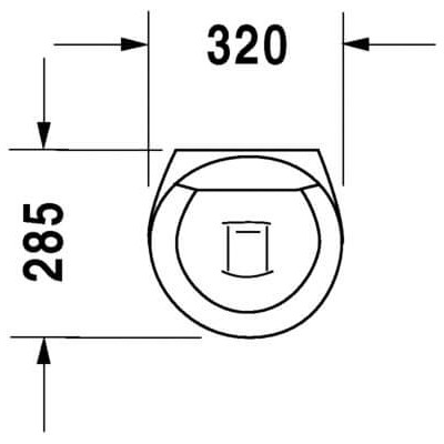 Pisuaras Duravit Starck 1 be dangčio