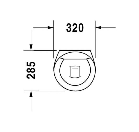 Pisuaras Duravit Starck 1 be dangčio