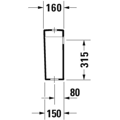 Duravit Happy D.2 pastatomo klozeto bakelis